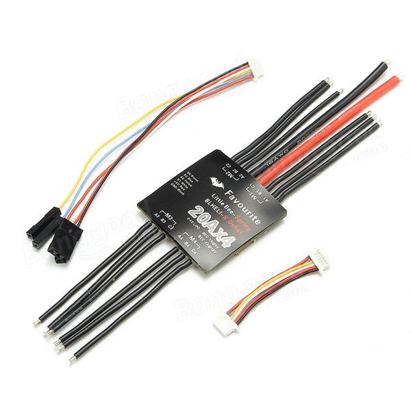 FVT LittleBee-Spring Dshot Blheli_S BB2 ESC (40A / 4 in 1 20A or 30A  with 5V 12V BEC / 4 in 1 10A without BEC)
