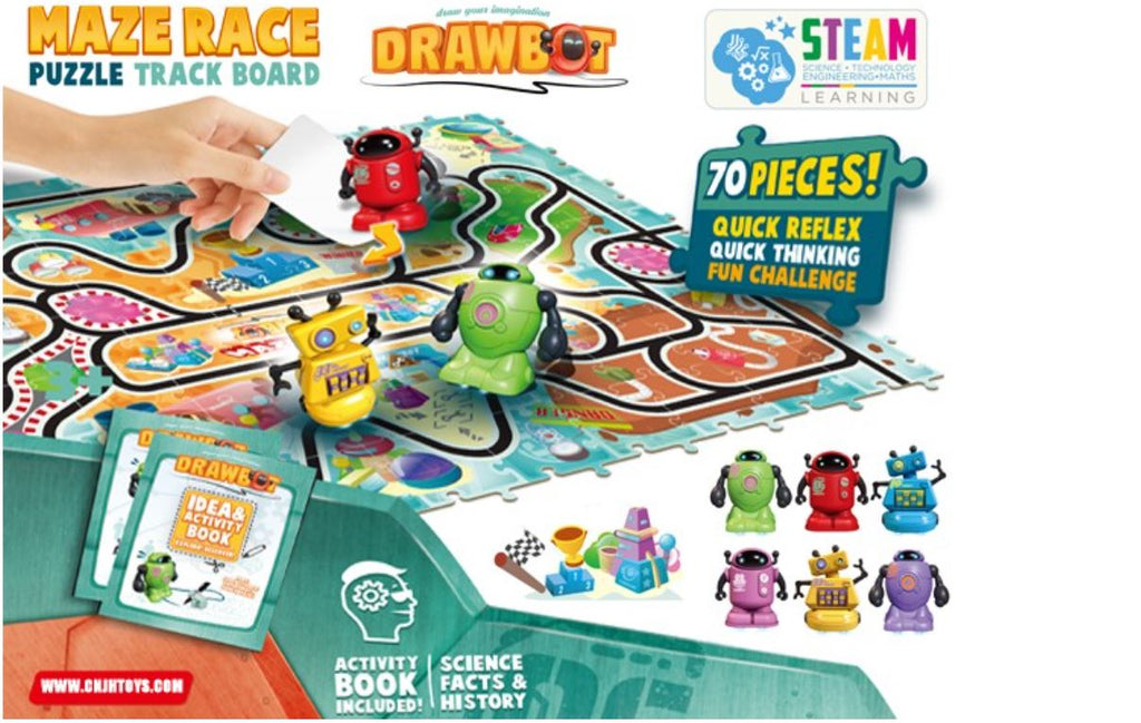 Drawbot Maze Race Puzzle Track Board